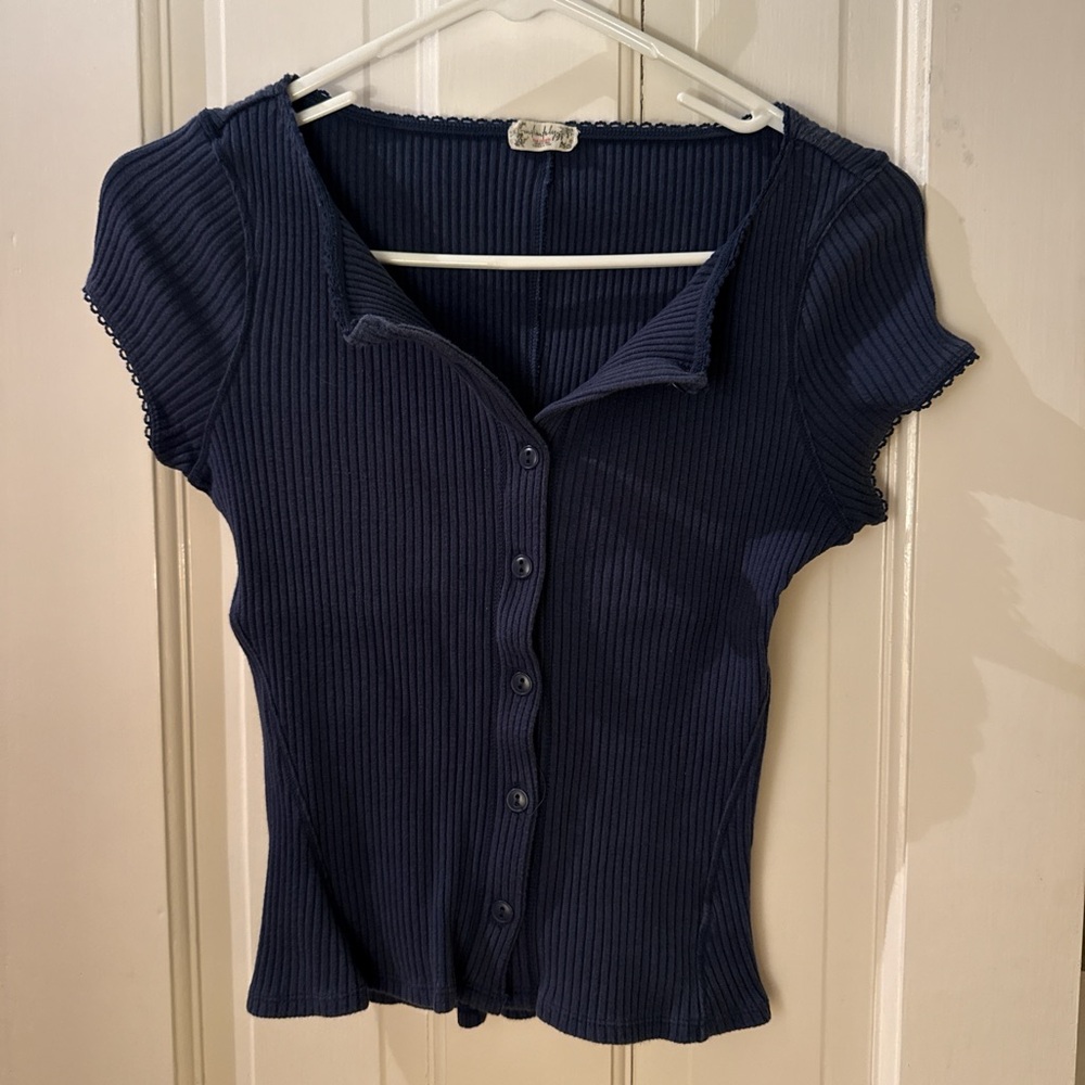 Free People navy tee